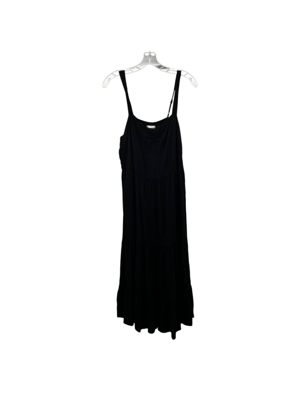 Becool Womens Maxi Sundress Sleeveless Black Size Large Tiered